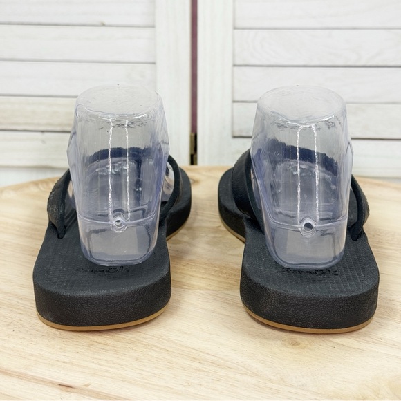 Sanuk Cosmic Shores Thong Flip Flop Sandals Black Womens 9 1156290 - Picture 6 of 10